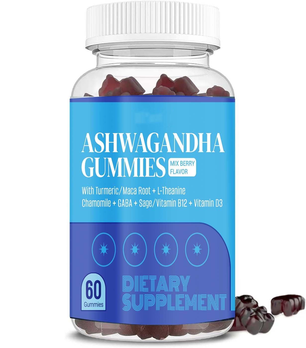 Ashwagandha Capsules | Max Strength Supplement | 120 Capsules | Non-GMO, Gluten Free