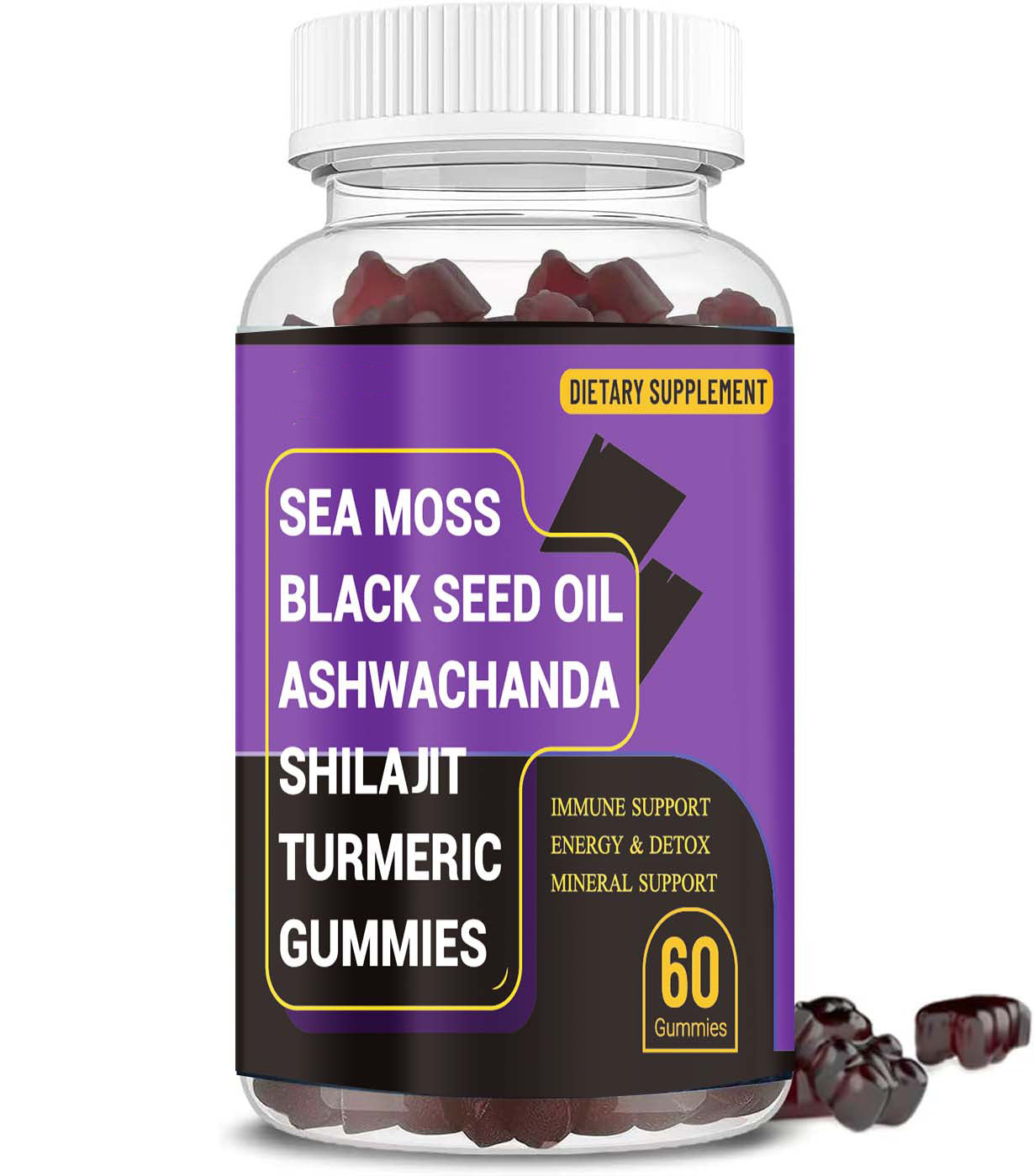 Sea Moss, Black Seed Oil , Ashwagandha, Shilajit, Turmeric